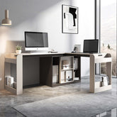 Luxury L-shaped corner desk designed for a home office workspace main product image